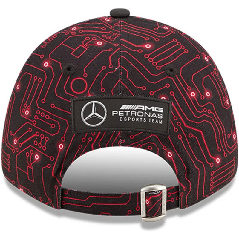 kepsar-curva-svart-justerbart-band-9forty-esports-grand-prix-fran-mercedes-formula-1-av-new-era