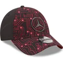 kepsar-curva-rod-justerbart-band-9forty-esports-grand-prix-fran-mercedes-formula-1-av-new-era