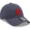gra-justerbar-bojd-keps-med-rod-logotyp-9forty-jersey-essential-new-york-yankees-mlb-fran-new-era