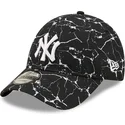 new-era-new-york-yankees-mlb-9forty-justerbar-svart-kurvkeps-marble