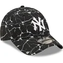 new-era-new-york-yankees-mlb-9forty-justerbar-svart-kurvkeps-marble