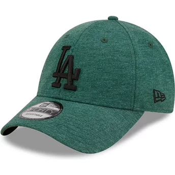 Justerbar grön böjd keps med svart logotyp 9FORTY Jersey Essential från Los Angeles Dodgers MLB av New Era