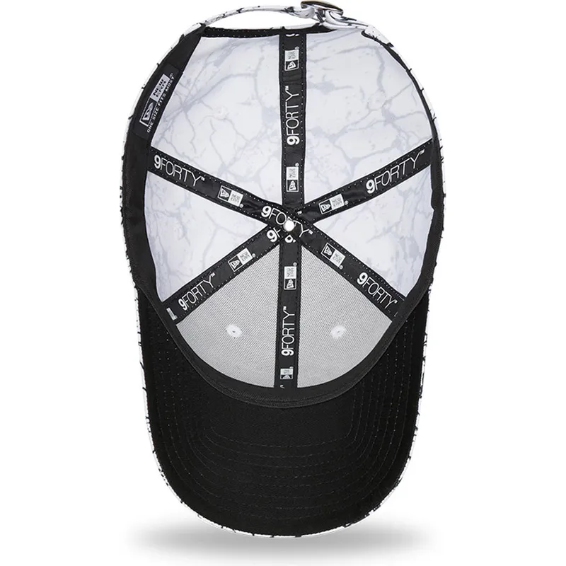 kepsar-curva-vit-justerbart-band-9forty-marble-fran-los-angeles-lakers-nba-av-new-era