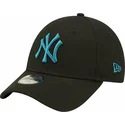 new-era-new-york-yankees-mlb-9forty-league-essential-justerbar-svart-bojd-keps-med-bla-logga-for-barn