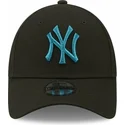 new-era-new-york-yankees-mlb-9forty-league-essential-justerbar-svart-bojd-keps-med-bla-logga-for-barn