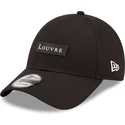 justerbar-svart-bojd-keps-9forty-logo-le-louvre-av-new-era