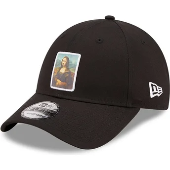 svart-justerbar-bojd-keps-9forty-patch-mona-lisa-le-louvre-fran-new-era
