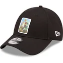 justerbar-svart-bojd-keps-9forty-patch-flowers-le-louvre-fran-new-era