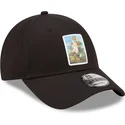 justerbar-svart-bojd-keps-9forty-patch-flowers-le-louvre-fran-new-era