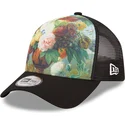 svart-truckerkeps-9forty-e-frame-flowers-le-louvre-fran-new-era