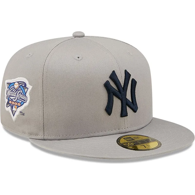 kepsar-plana-gra-justerad-59fifty-parche-lateral-world-series-fran-new-york-yankees-mlb-av-new-era