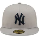 kepsar-plana-gra-justerad-59fifty-parche-lateral-world-series-fran-new-york-yankees-mlb-av-new-era