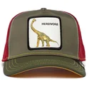 goorin-bros-gron-och-rod-truckerkeps-dinosaurie-diplodocus-herbivore-thunder-lizard-the-farm