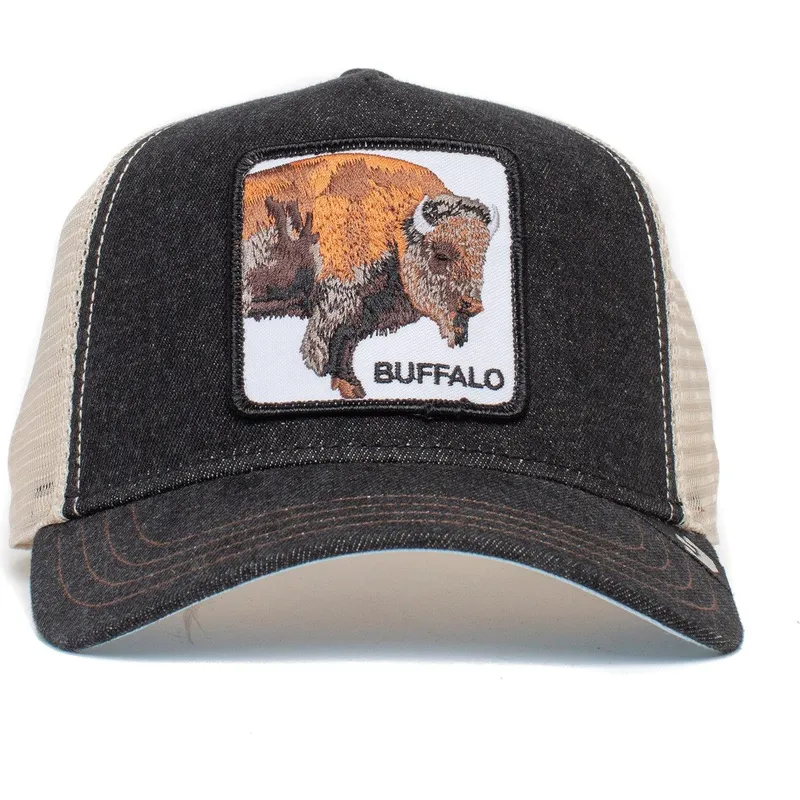 svart-och-vit-trucker-keps-buffel-the-buffalo-the-farm-fran-goorin-bros