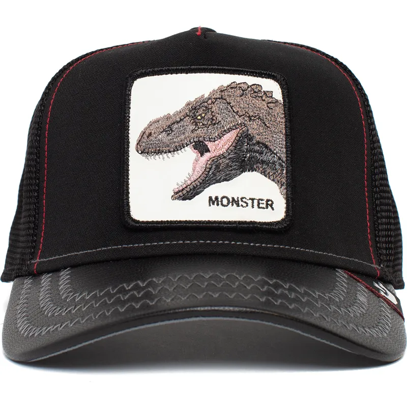 svart-trucker-keps-for-barn-dinosaurie-t-rex-little-monster-the-farm-fran-goorin-bros