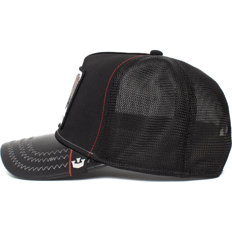 svart-trucker-keps-for-barn-dinosaurie-t-rex-little-monster-the-farm-fran-goorin-bros