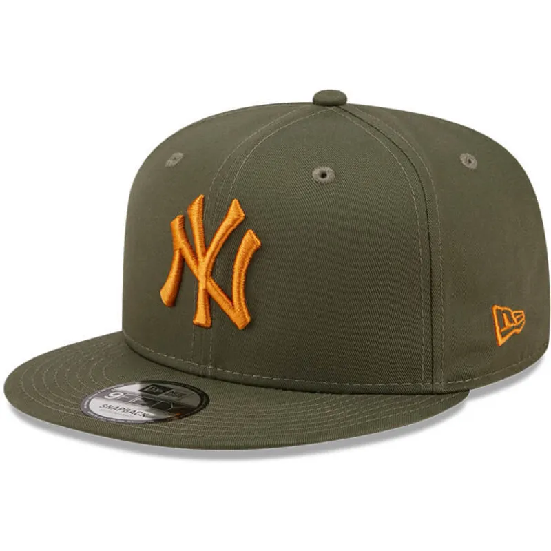 kepsar-plana-gron-snapback-9fifty-league-essential-fran-new-york-yankees-mlb-av-new-era