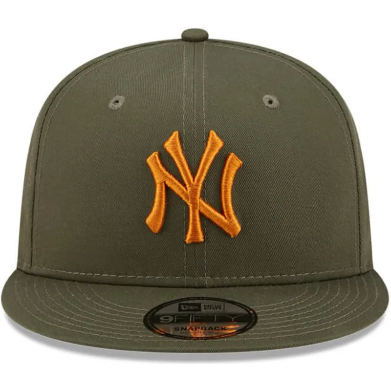 kepsar-plana-gron-snapback-9fifty-league-essential-fran-new-york-yankees-mlb-av-new-era
