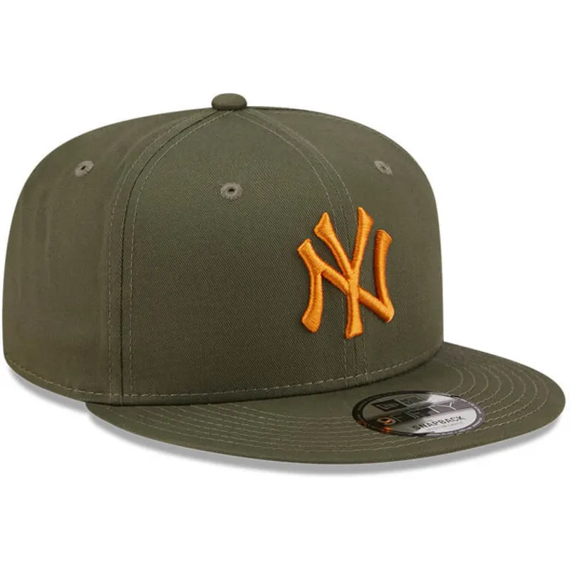 kepsar-plana-gron-snapback-9fifty-league-essential-fran-new-york-yankees-mlb-av-new-era