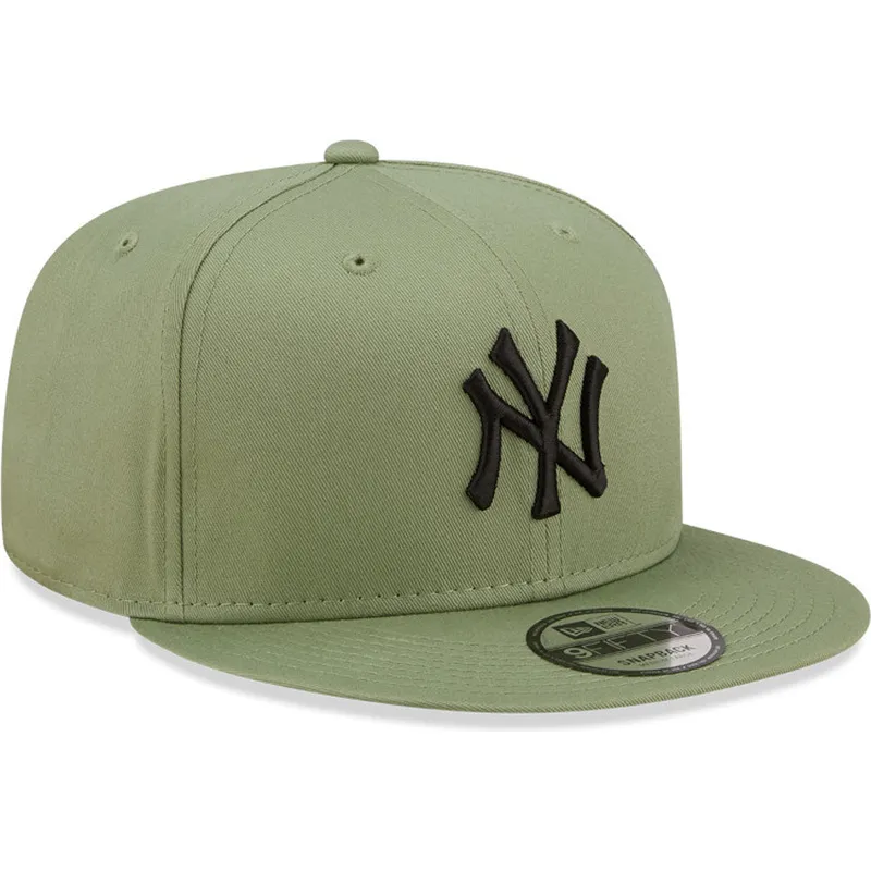 kepsar-plana-gron-snapback-negro-9fifty-league-essential-fran-new-york-yankees-mlb-av-new-era