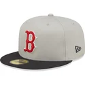 gra-och-svart-platt-keps-justerad-59fifty-world-series-fran-boston-red-sox-mlb-av-new-era