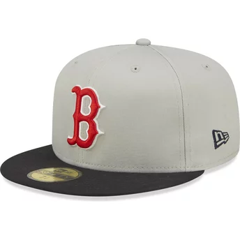 Grå och svart justerbar 59FIFTY World Series-keps från Boston Red Sox MLB av New Era
