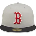 gra-och-svart-platt-keps-justerad-59fifty-world-series-fran-boston-red-sox-mlb-av-new-era