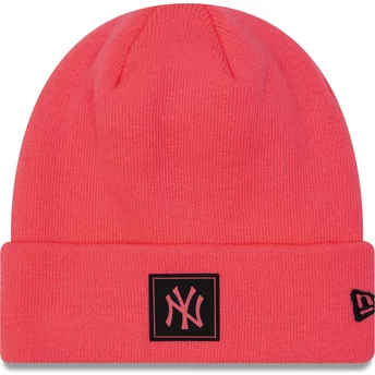 New Era Neon Team Cuff New York Yankees MLB Pink Beanie