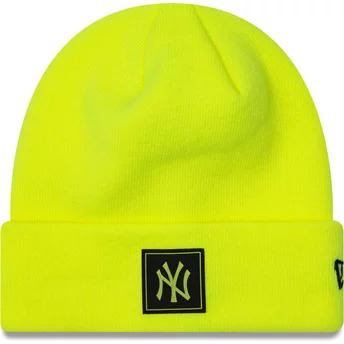 Neon gul mössa Team Cuff från New York Yankees MLB av New Era
