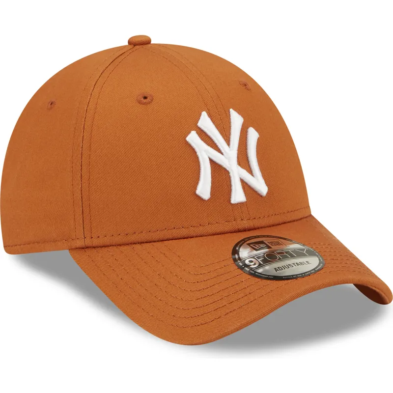 kepsar-curva-brun-justerbart-band-9forty-league-essential-fran-new-york-yankees-mlb-av-new-era