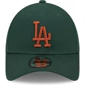 gron-justerbar-bojd-keps-med-brunt-los-angeles-dodgers-logotyp-9forty-league-essential-mlb-fran-new-era