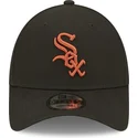 kepsar-curva-svart-justerbart-band-marron-9forty-league-essential-fran-chicago-white-sox-mlb-av-new-era