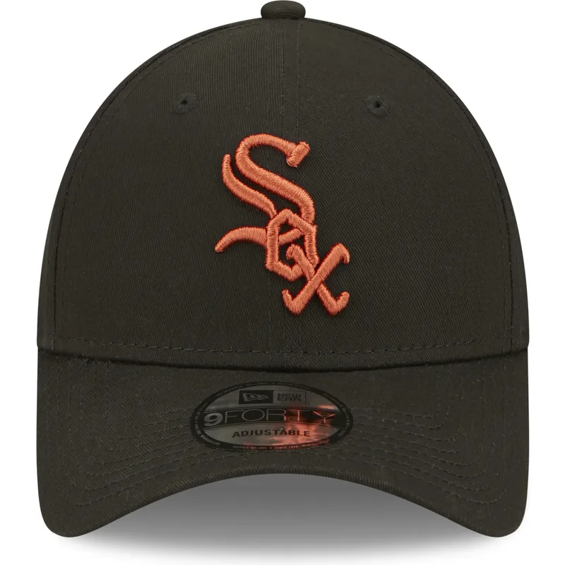 kepsar-curva-svart-justerbart-band-marron-9forty-league-essential-fran-chicago-white-sox-mlb-av-new-era