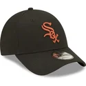kepsar-curva-svart-justerbart-band-marron-9forty-league-essential-fran-chicago-white-sox-mlb-av-new-era