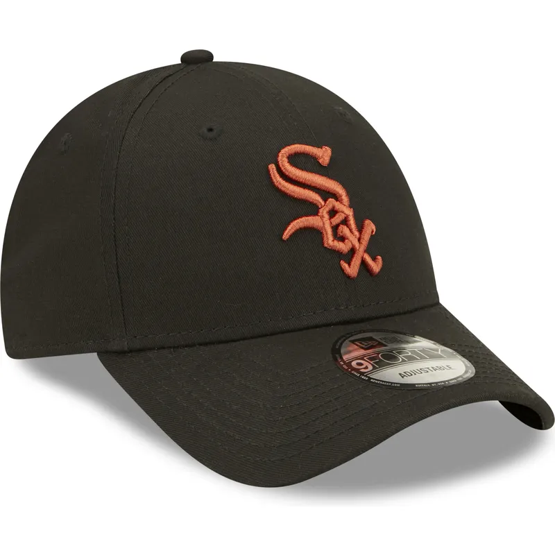 kepsar-curva-svart-justerbart-band-marron-9forty-league-essential-fran-chicago-white-sox-mlb-av-new-era
