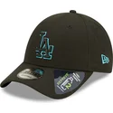 new-era-los-angeles-dodgers-mlb-9forty-neon-pack-repreve-svart-bojd-snapback-keps-med-bla-logotyp