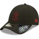 new-era-new-york-yankees-mlb-9forty-neon-pack-repreve-svart-bojd-snapbackkeps-med-rod-logotyp