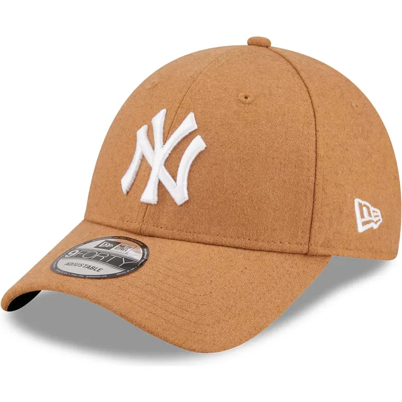 kepsar-curva-brun-justerbart-band-9forty-the-league-melton-wool-fran-new-york-yankees-mlb-av-new-era