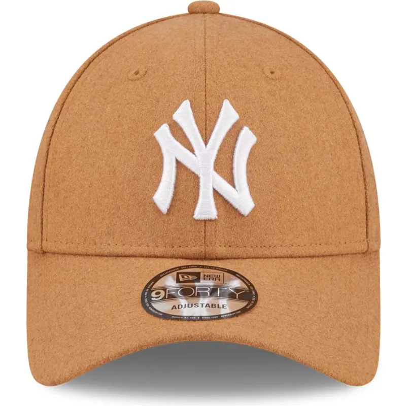 kepsar-curva-brun-justerbart-band-9forty-the-league-melton-wool-fran-new-york-yankees-mlb-av-new-era