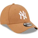 kepsar-curva-brun-justerbart-band-9forty-the-league-melton-wool-fran-new-york-yankees-mlb-av-new-era