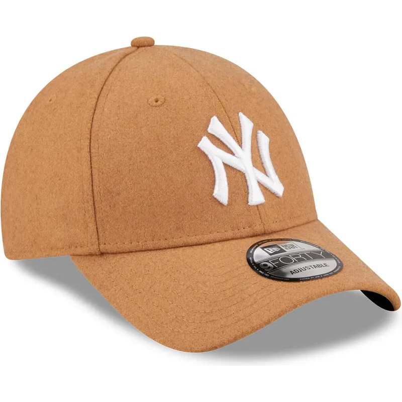 kepsar-curva-brun-justerbart-band-9forty-the-league-melton-wool-fran-new-york-yankees-mlb-av-new-era