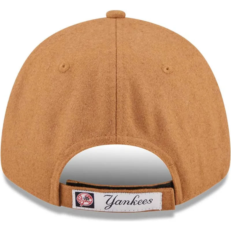 kepsar-curva-brun-justerbart-band-9forty-the-league-melton-wool-fran-new-york-yankees-mlb-av-new-era