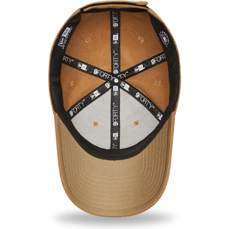 kepsar-curva-brun-justerbart-band-9forty-the-league-melton-wool-fran-new-york-yankees-mlb-av-new-era