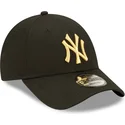 kepsar-curva-svart-justerbart-band-dorado-9forty-metallic-fran-new-york-yankees-mlb-av-new-era