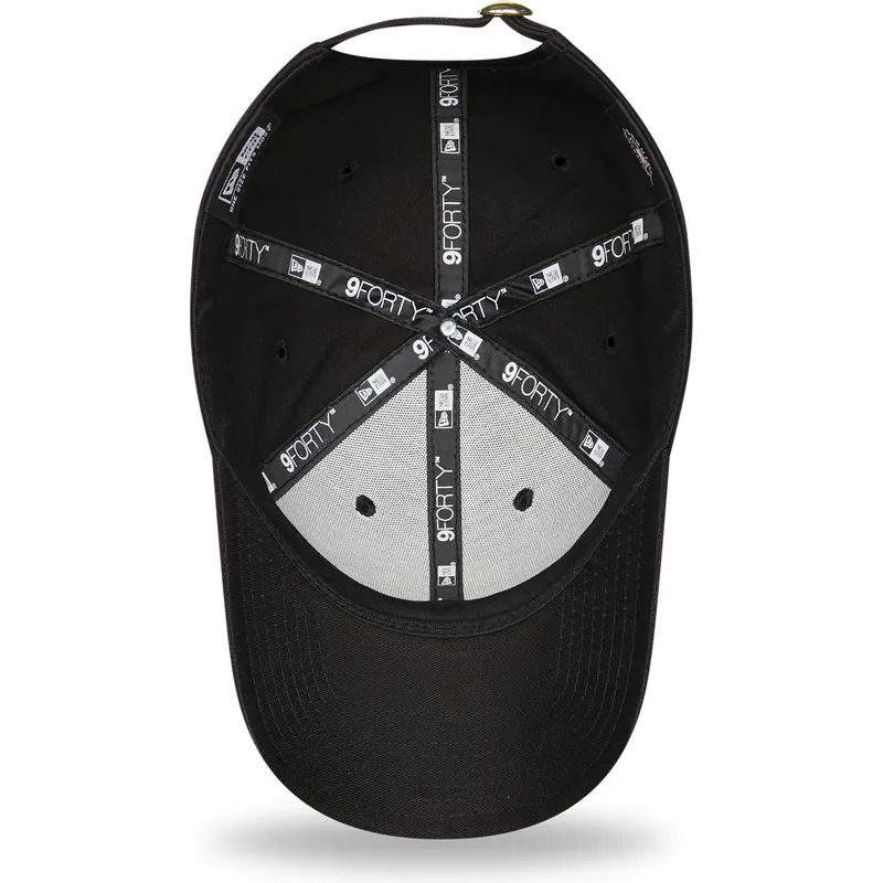 kepsar-curva-svart-justerbart-band-dorado-9forty-metallic-fran-new-york-yankees-mlb-av-new-era