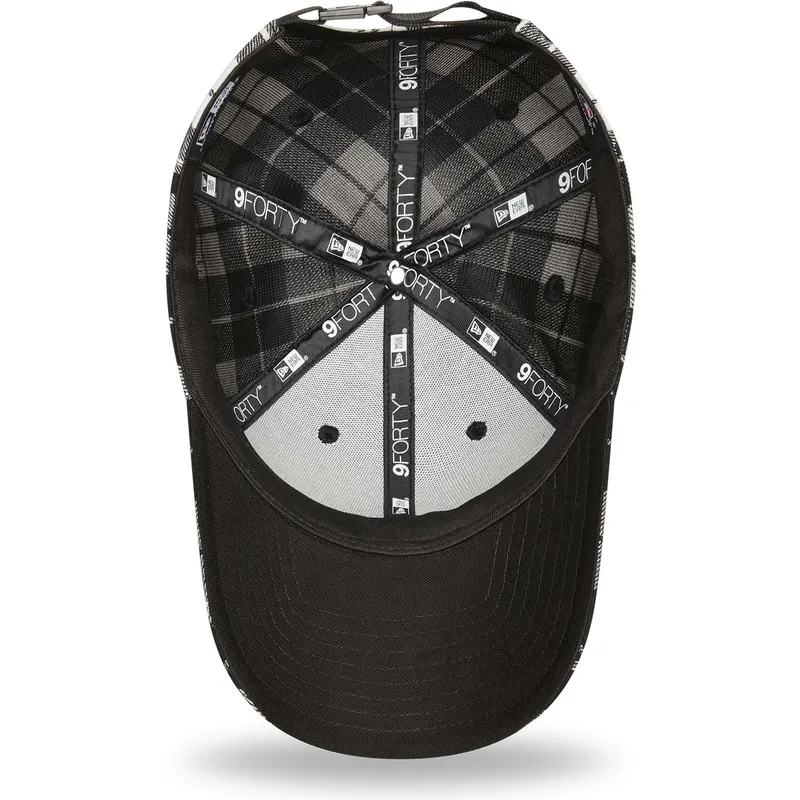 kepsar-curva-svart-justerbart-band-9forty-plaid-fran-new-york-yankees-mlb-av-new-era