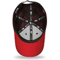 justerbar-rod-bojd-keps-med-svart-logotyp-9forty-plaid-boston-red-sox-mlb-fran-new-era