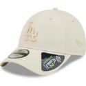 beige-bojd-snapbackkeps-med-beige-logotyp-9forty-repreve-los-angeles-dodgers-mlb-fran-new-era