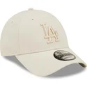 beige-bojd-snapbackkeps-med-beige-logotyp-9forty-repreve-los-angeles-dodgers-mlb-fran-new-era
