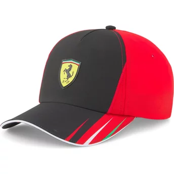 Puma Curved Brim SF Team Ferrari Formula 1 Black and Red Snapback Cap